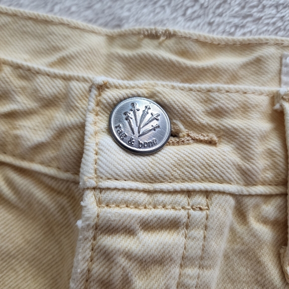 rag & bone Maya High-Rise Shorty Shorts, Women's Waist Size 30, EUC - Lemon Drop - Picture 9 of 11